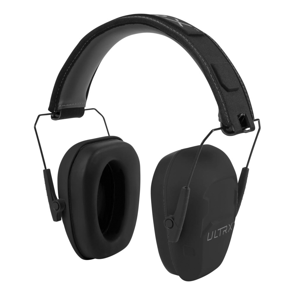 ULTRX 23 dB Shield Passive Earmuffs, Midnight Gray - Ultrx