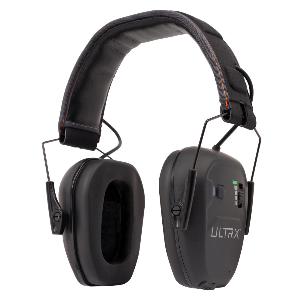 ULTRX 22 dB Bionic Bluetooth Passive Earmuffs, Midnight Gray - Ultrx