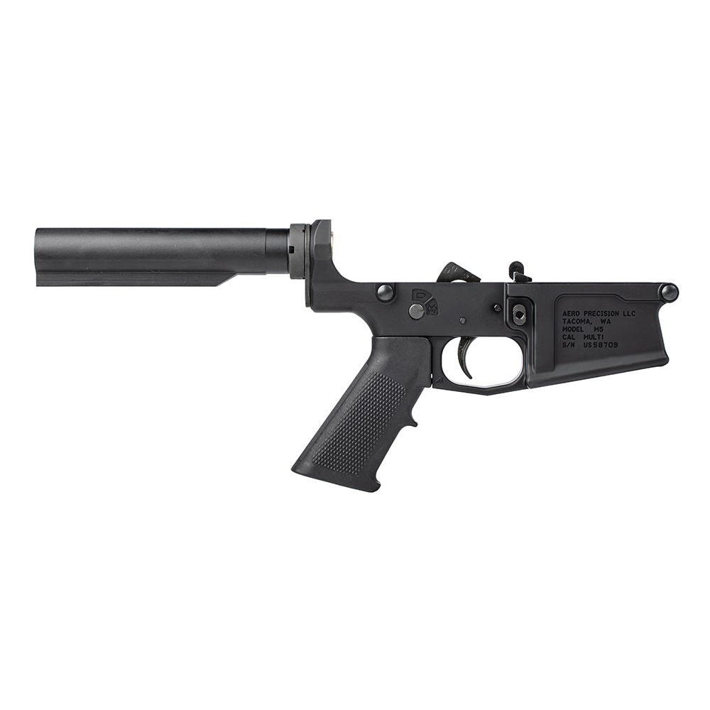 Aero Precision M5 Carbine Complete Lower w/A2 Grip, Black - Aero Precision