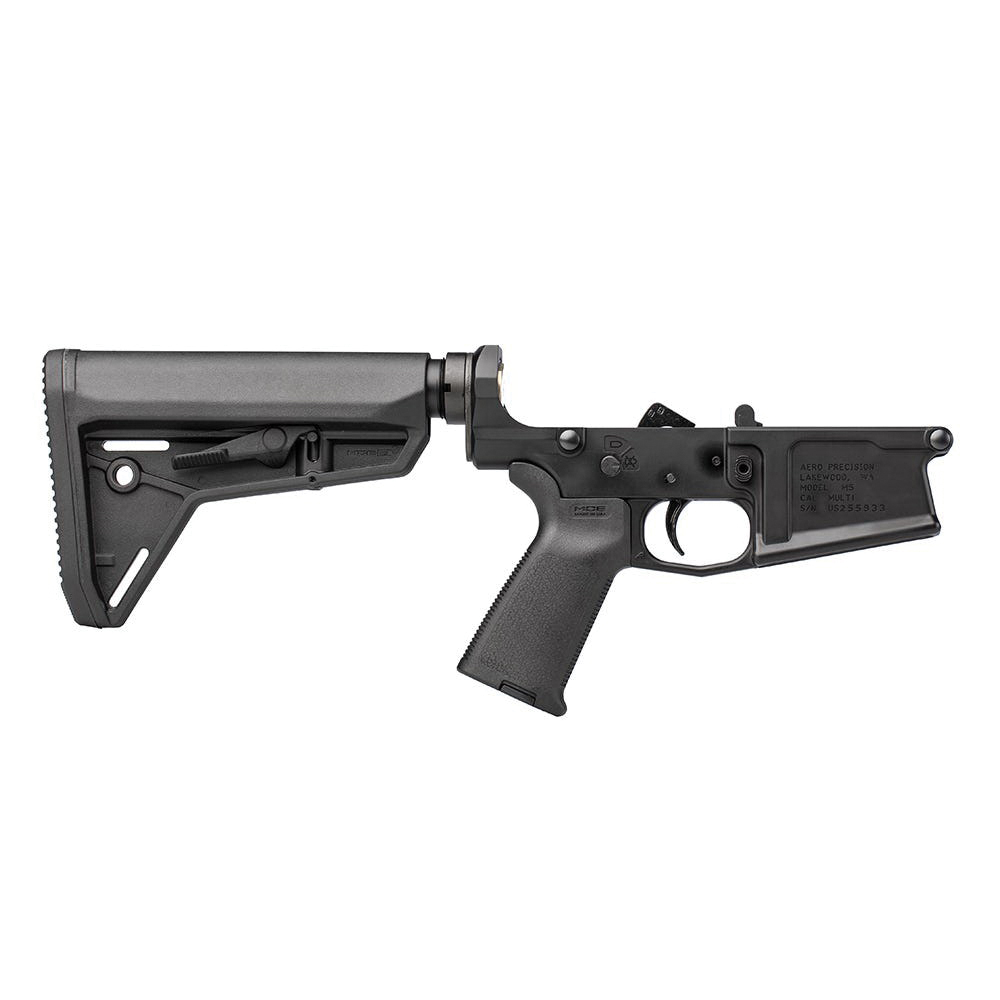 Aero Precision M5 Complete Lower w/MOE Grip and SL Carbine Stock, Black - Aero Precision