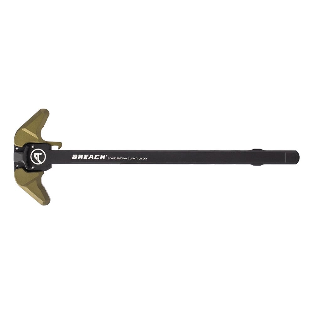 Aero Precision Breach Ambidextrous Charging Handle w/Large Lever .308 Win, Black/OD Green - Aero Precision