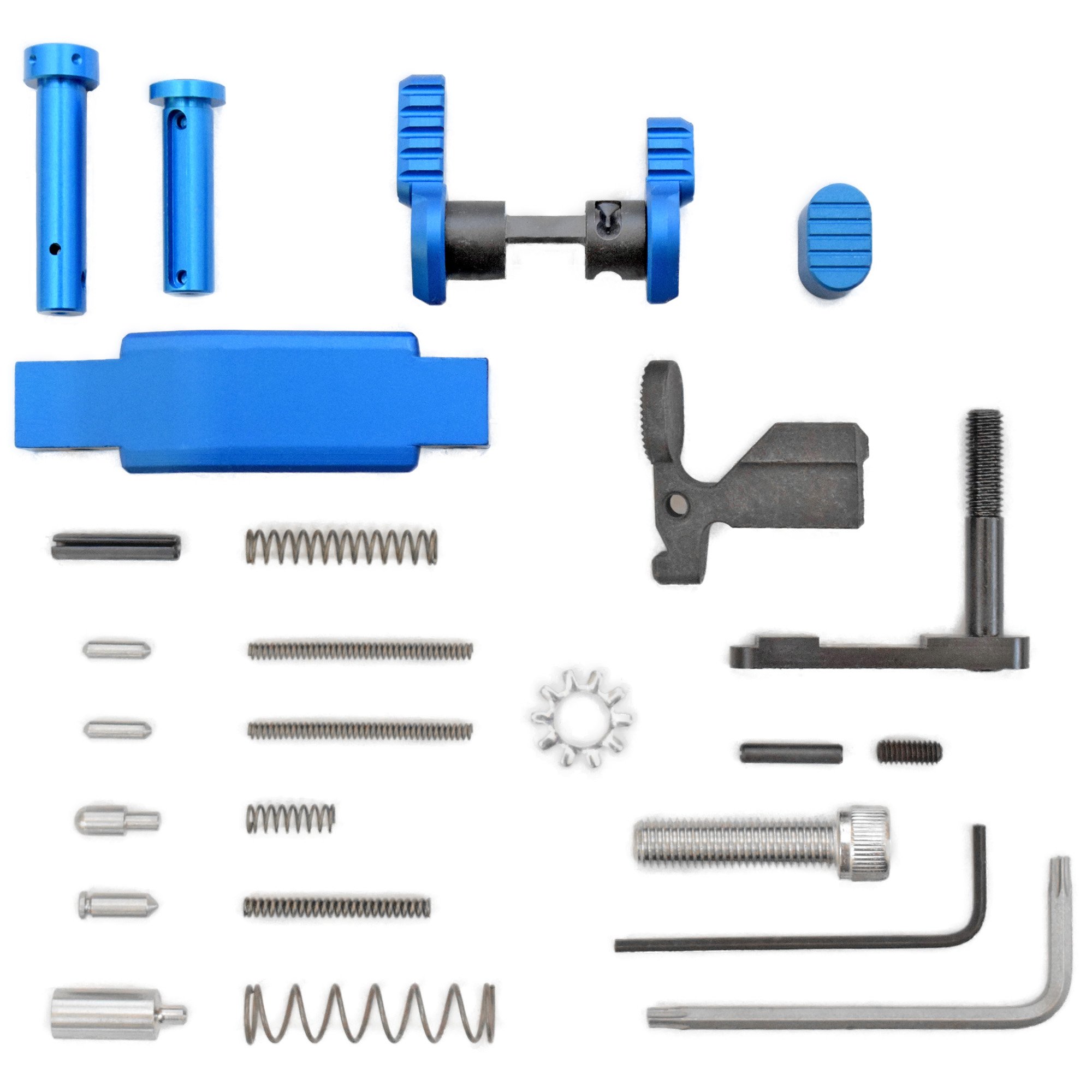 Armaspec Lower Parts Kit, Black - ARM252-BLUE - Armaspec