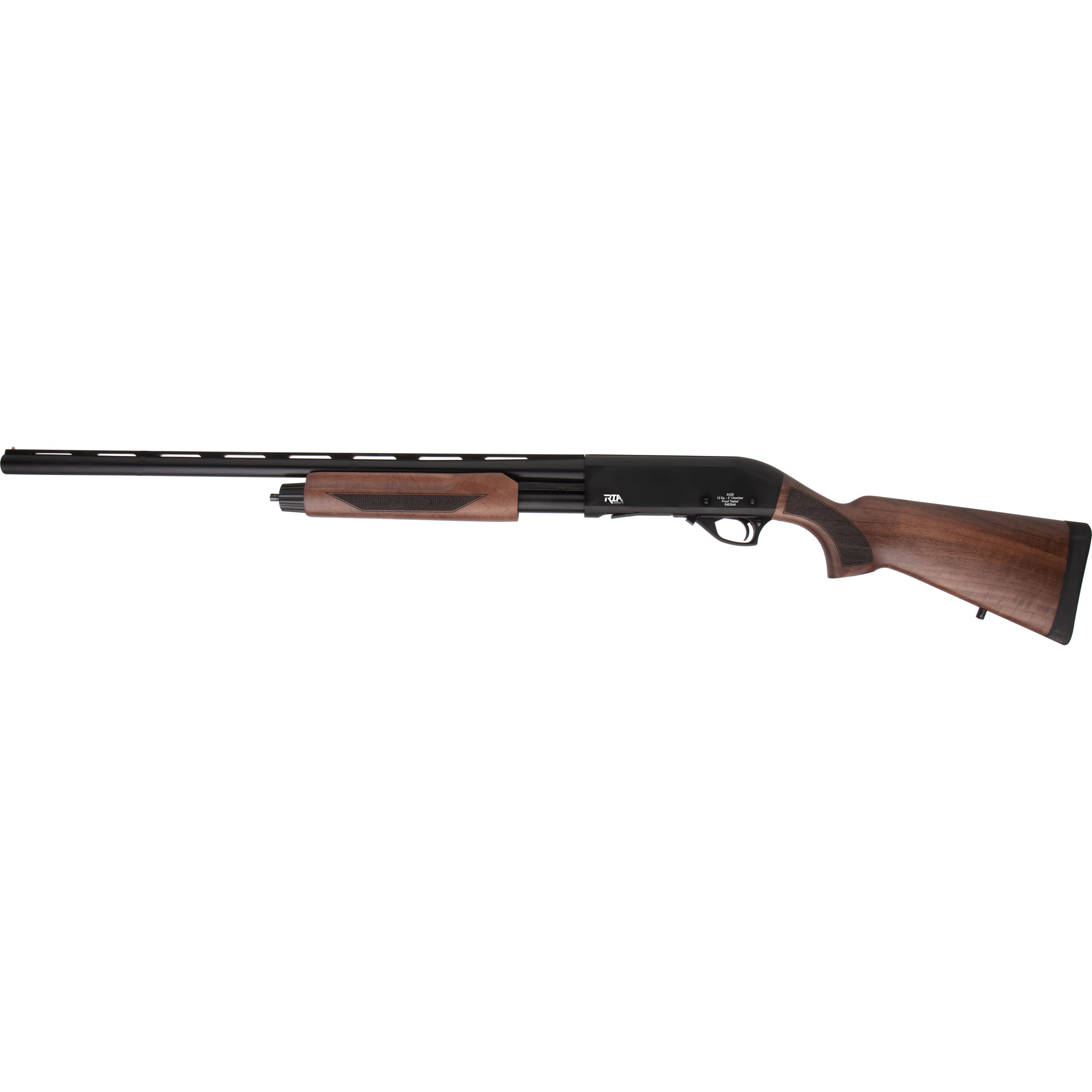 ArmsCor AG26 12 Gauge Pump Action Shotgun, 26" Barrel, Black - PA12H26WD - Armscor