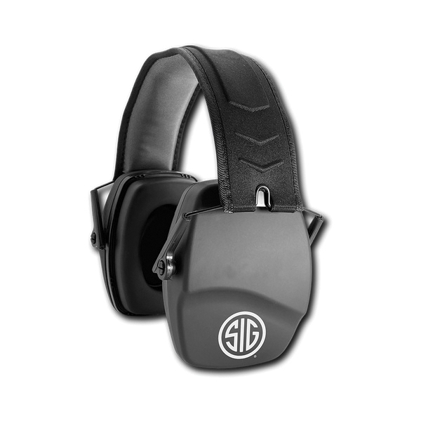 Axil Sig Trackr Passive 25 dB Earmuffs, Black - Axil