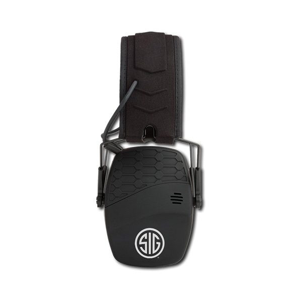 Axil Sig Trackr Blu 27 dB Bluetooth Tactical Earmuffs, Black - Axil