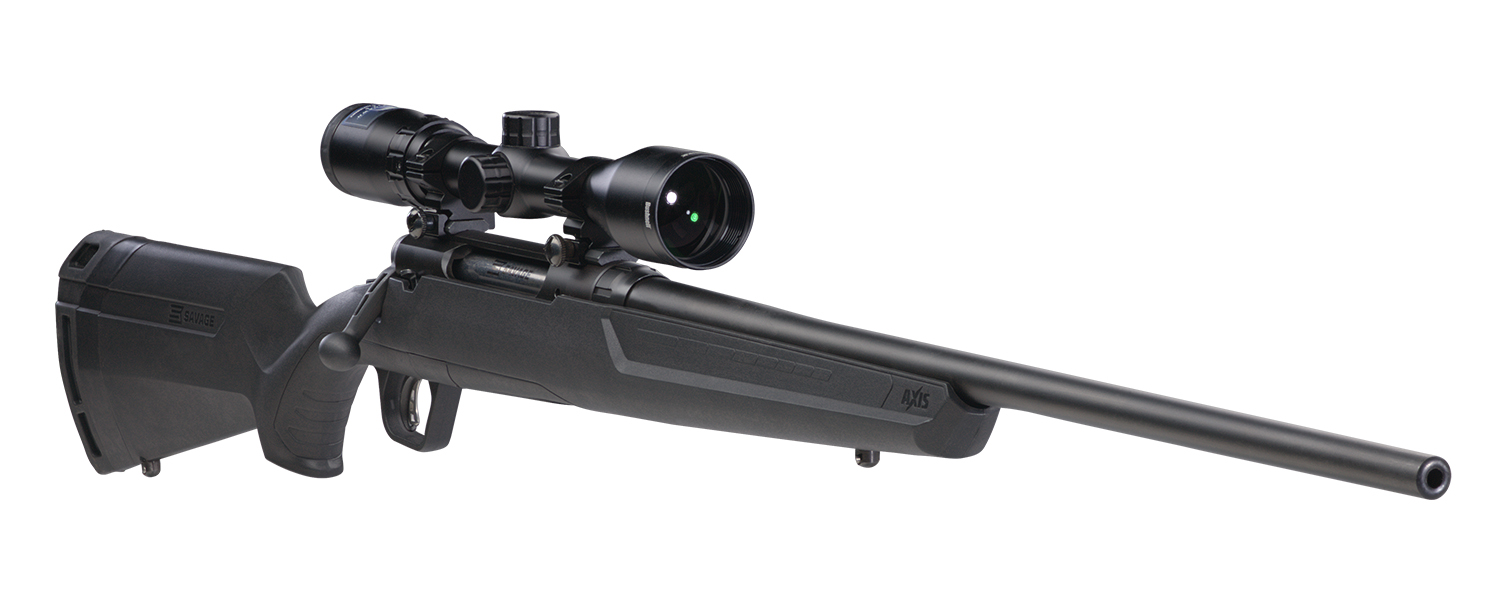 Savage Axis II XP 6.5 Creedmoor 22" Rifle w/ Bushnell Scope, Synthetic/Blued - 57093 - Savage Arms