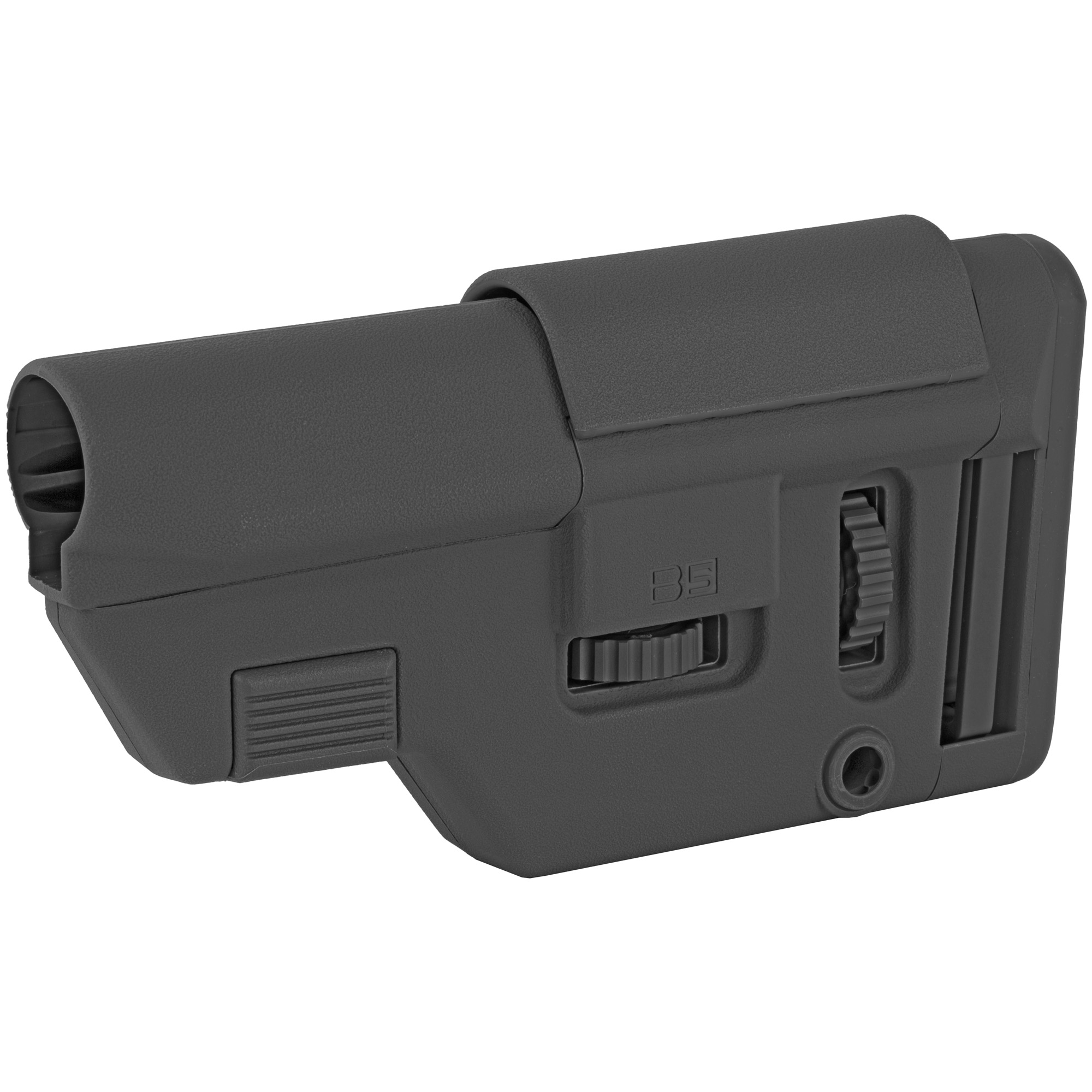 B5 Systems Collapsible Precision Stock, Black, Short Length Cheek Riser - B5 Systems