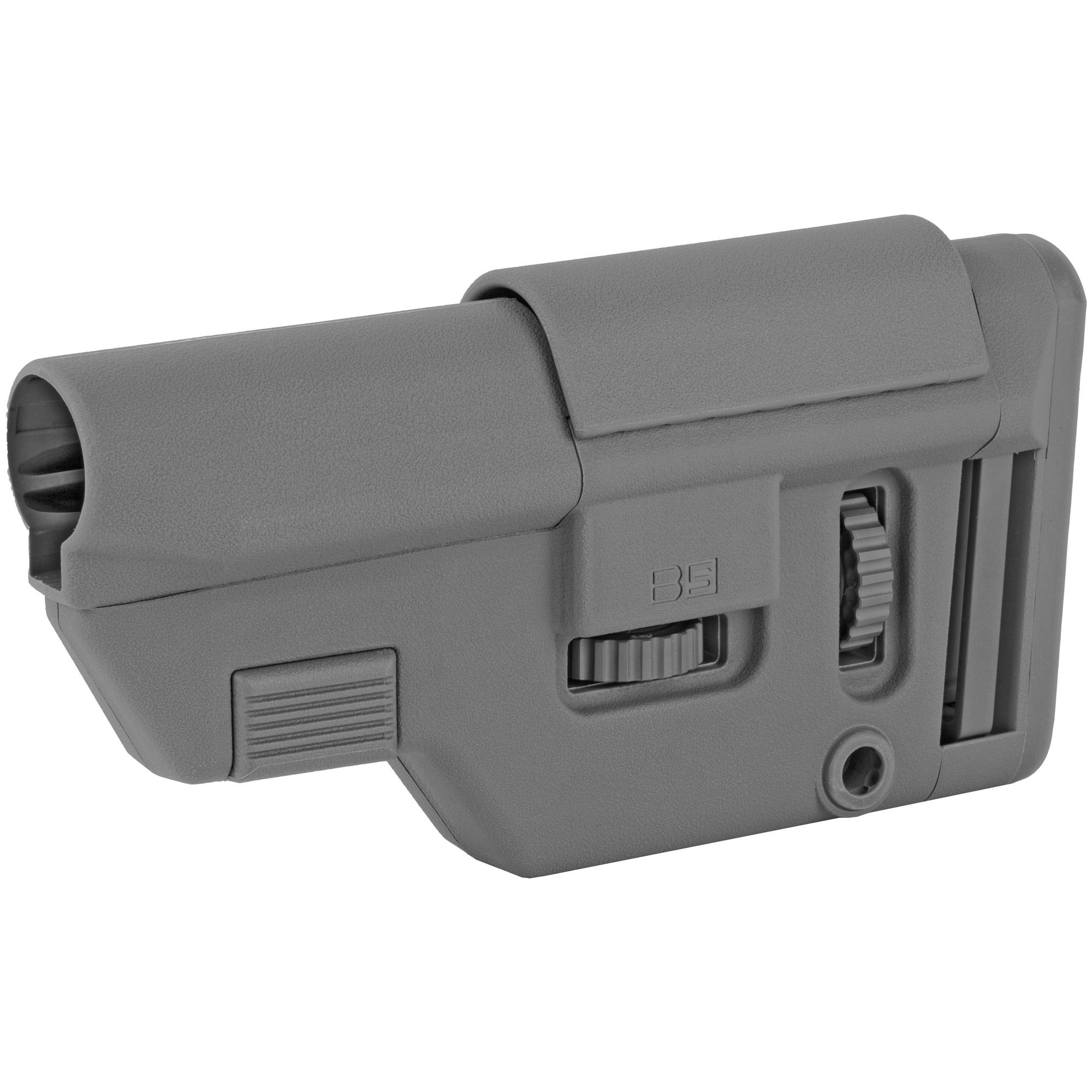 B5 Systems Collapsible Precision Stock, Gray, Short Length Cheek Riser - B5 Systems