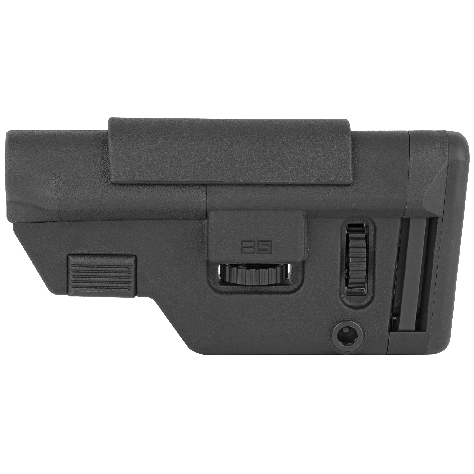 B5 Systems Collapsible Precision Stock, Stock, Black, Long Length Cheek Riser - B5 Systems