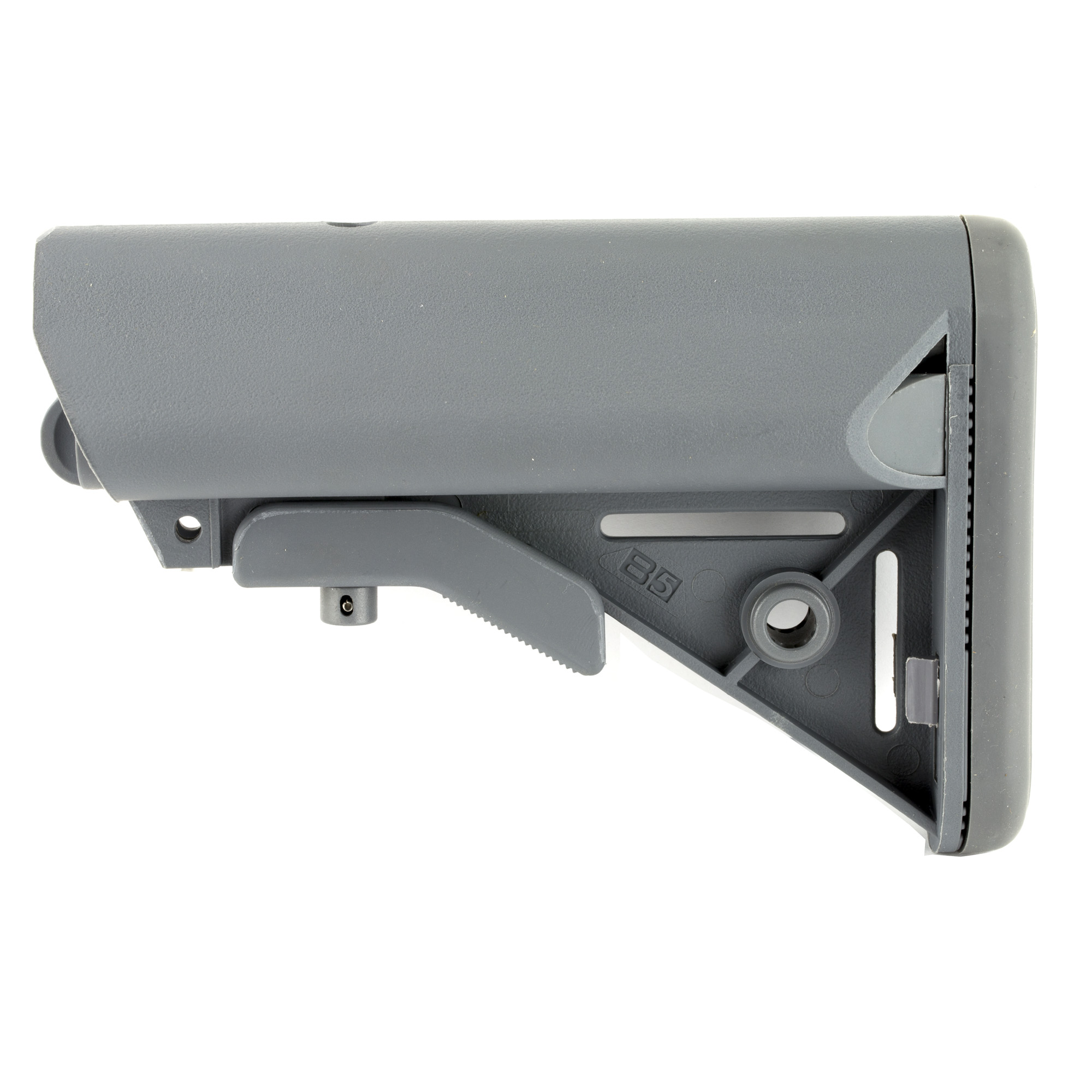 B5 Systems SOPMOD Stock, Mil Spec, Quick Detach Mount, Gray - B5 Systems
