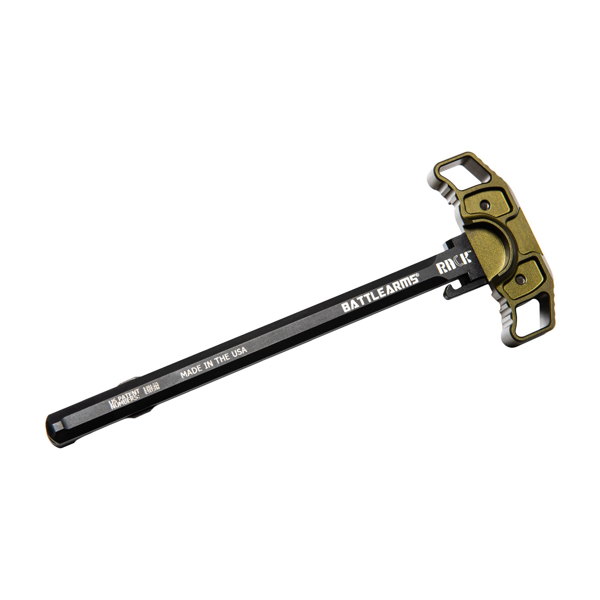 Battle Arms RACK AR-15 Charging Handle, OD Green - BADRACK15ODG - Battle Arms Development