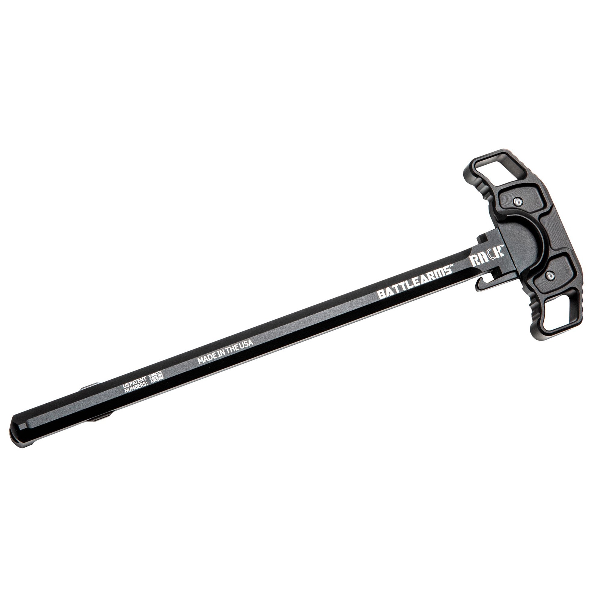 Battle Arms Rack Charging Handle, fits DPMS Pattern Rifles, Black, Ambidextrous