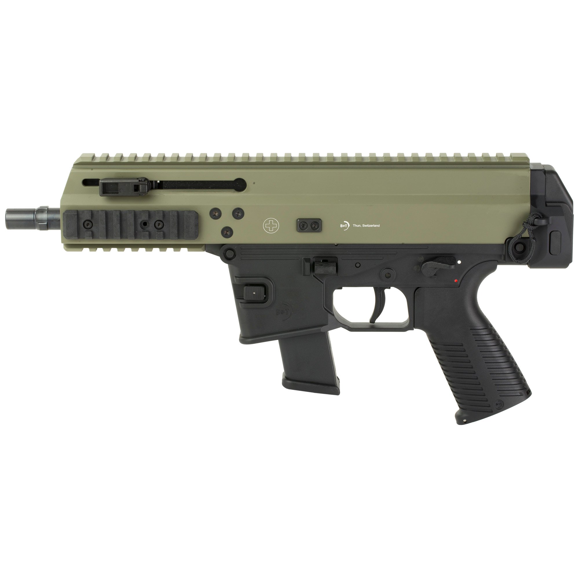 B&T APC10 10mm Semi-Auto Tactical Pistol, 6.9" Barrel, Green - BT361300MFG - B&T