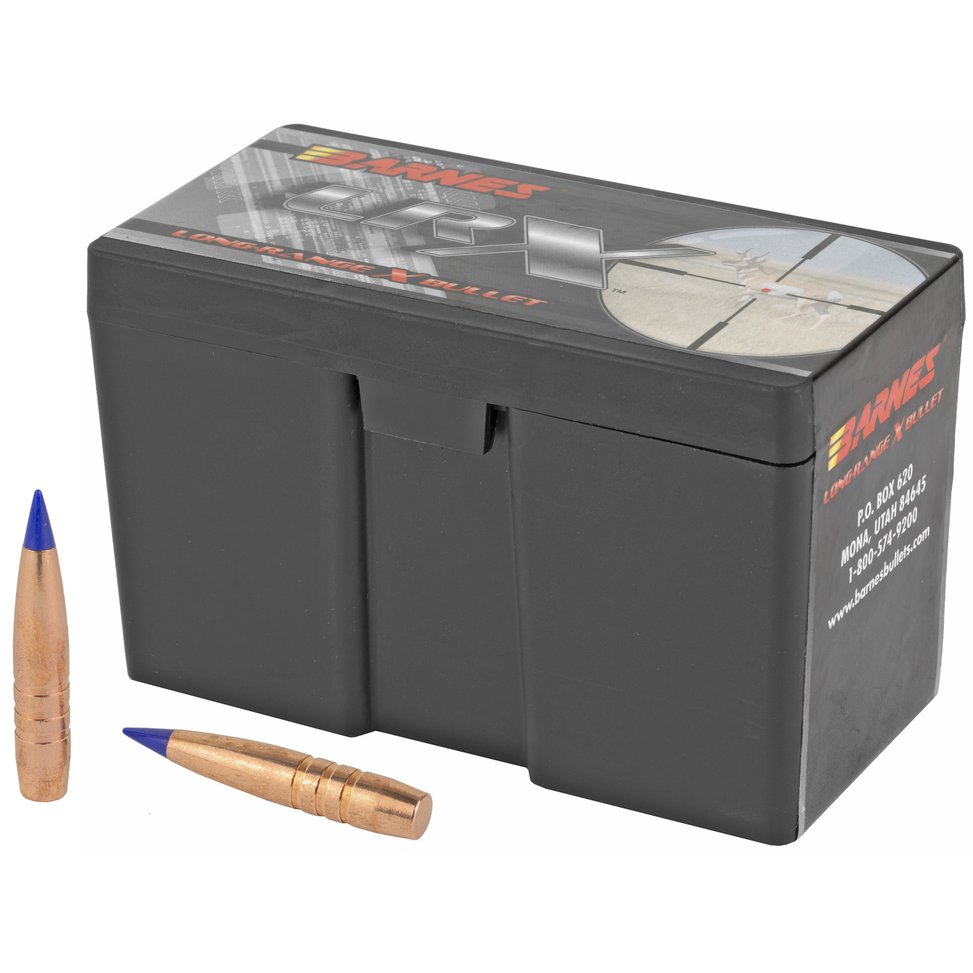 Barnes LONG-RANGE X, .308 Diameter, 30 Caliber, 208 Grain, LRX Boat Tail, 50 Count - Barnes