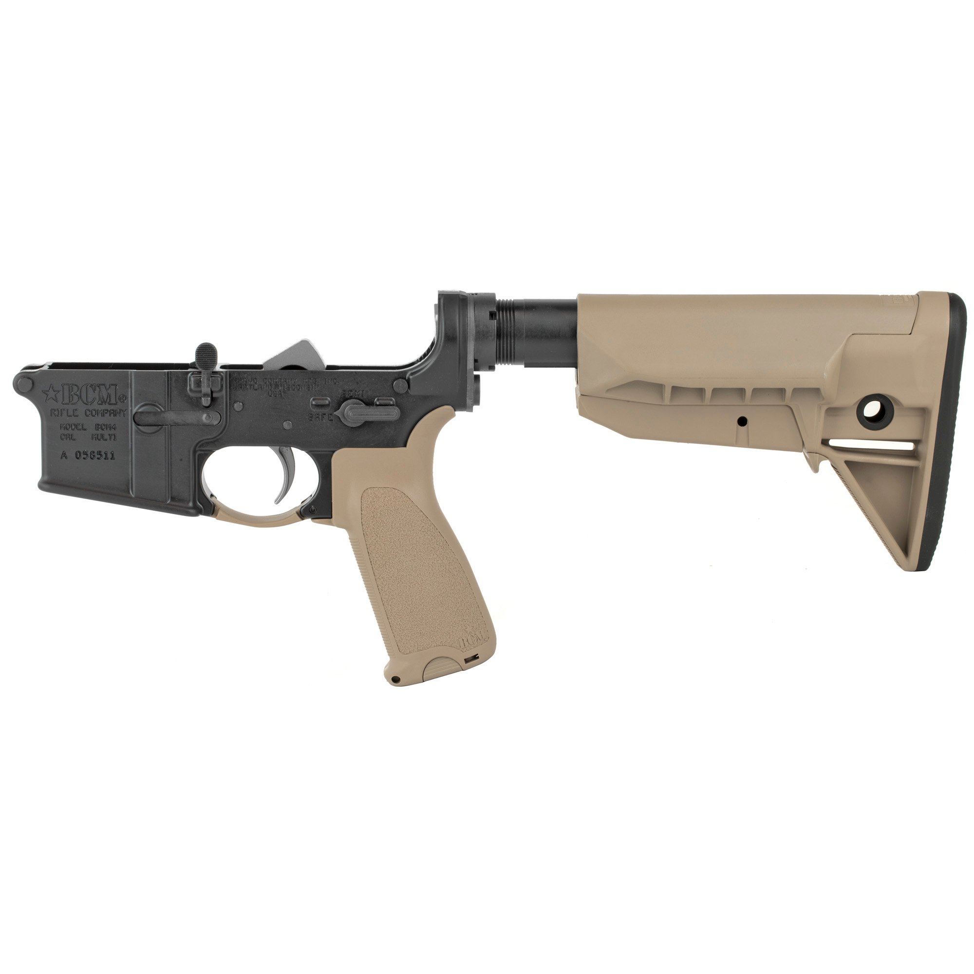 Bravo Company BCM .223 Remington AR Lower, Flat Dark Earth - LRGSTKMOD0SPMDFDE - Bravo Company