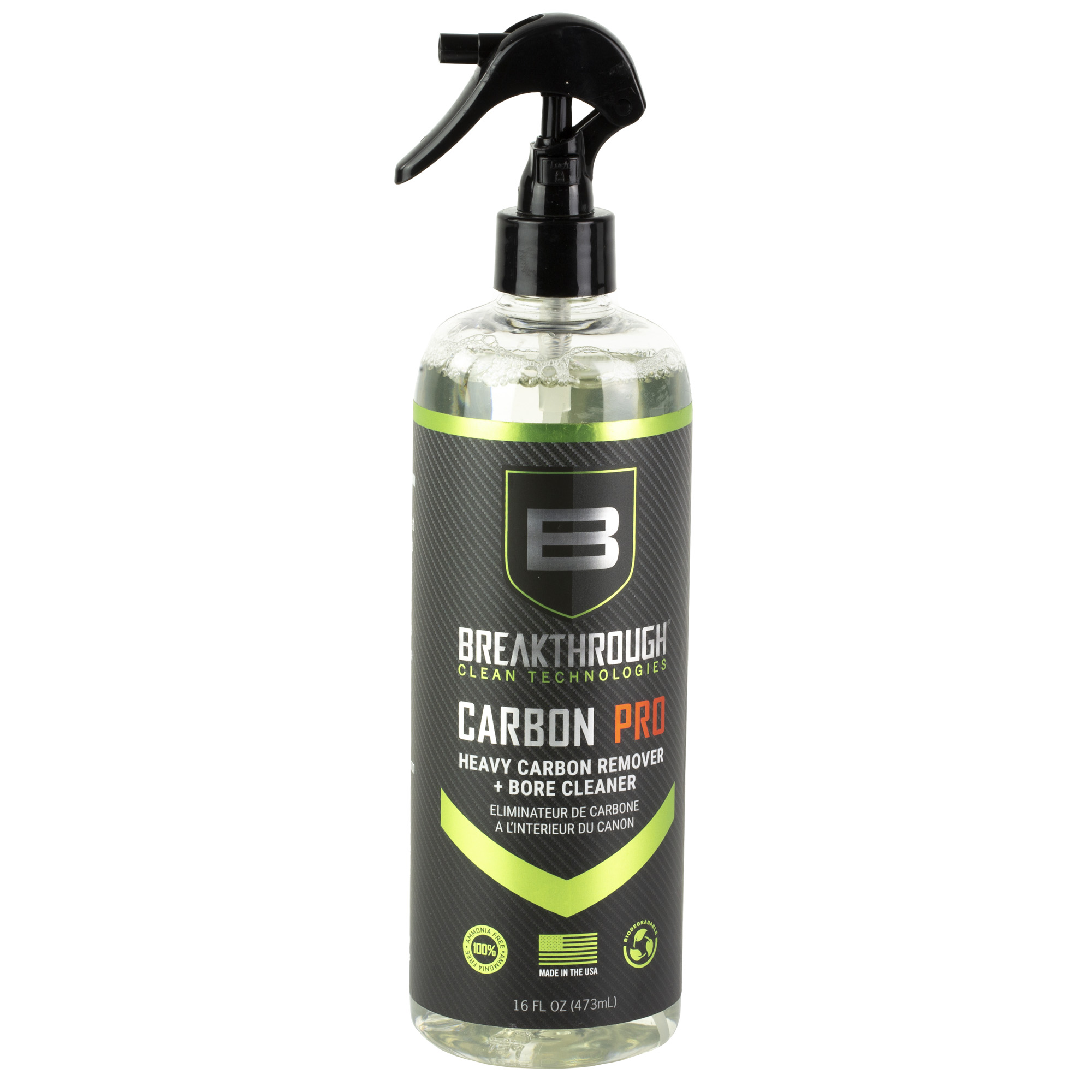 Breakthrough Clean Technologies Carbon Pro, Bore Cleaner, 16oz Trigger Spray Bottle - Breakthrough Clean