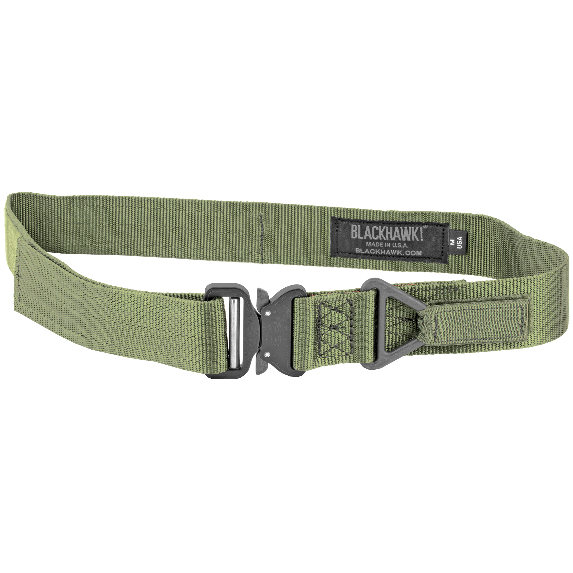 BLACKHAWK Rigger's Belt with Cobra Buckle, OD Green, Fits up to 41" 41CQ12OD - Blackhawk!
