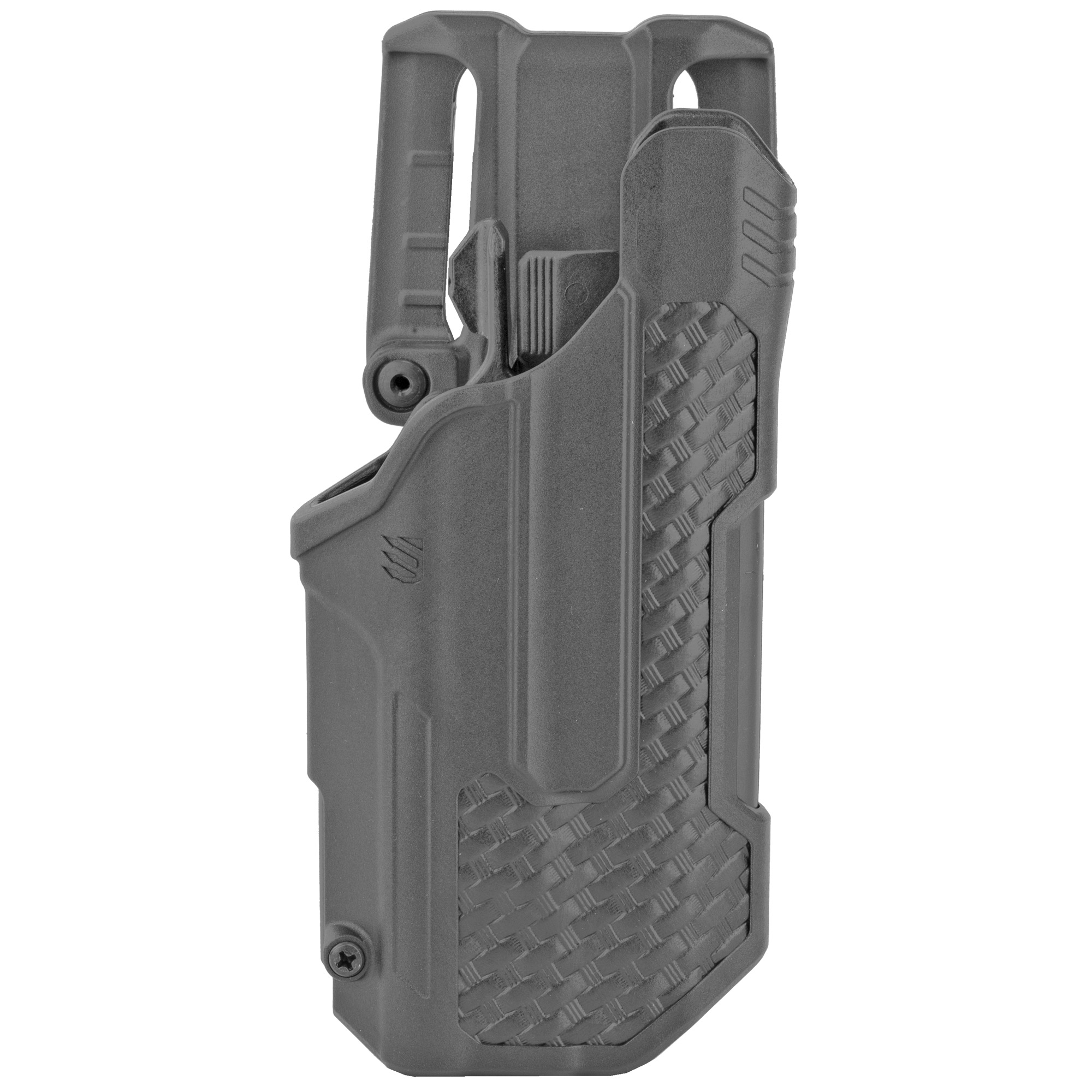 Blackhawk! T-Series Right Hand Duty Holster for Glock 17/19/22/31, Black - 44N200BWR - Blackhawk!