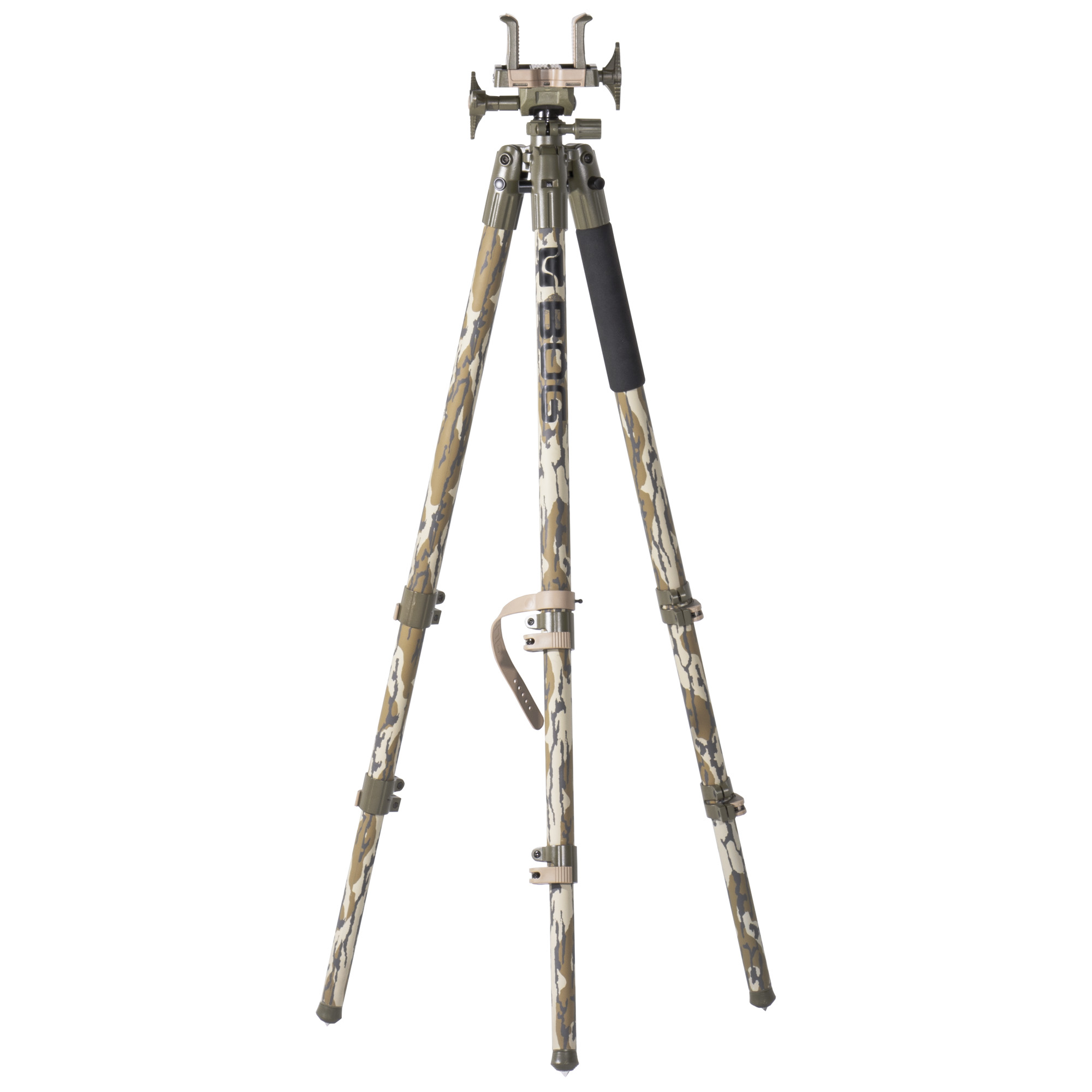 BOG Deathgrip Camo Tripod, Mossy Oak Bottomland Camo - 1164398