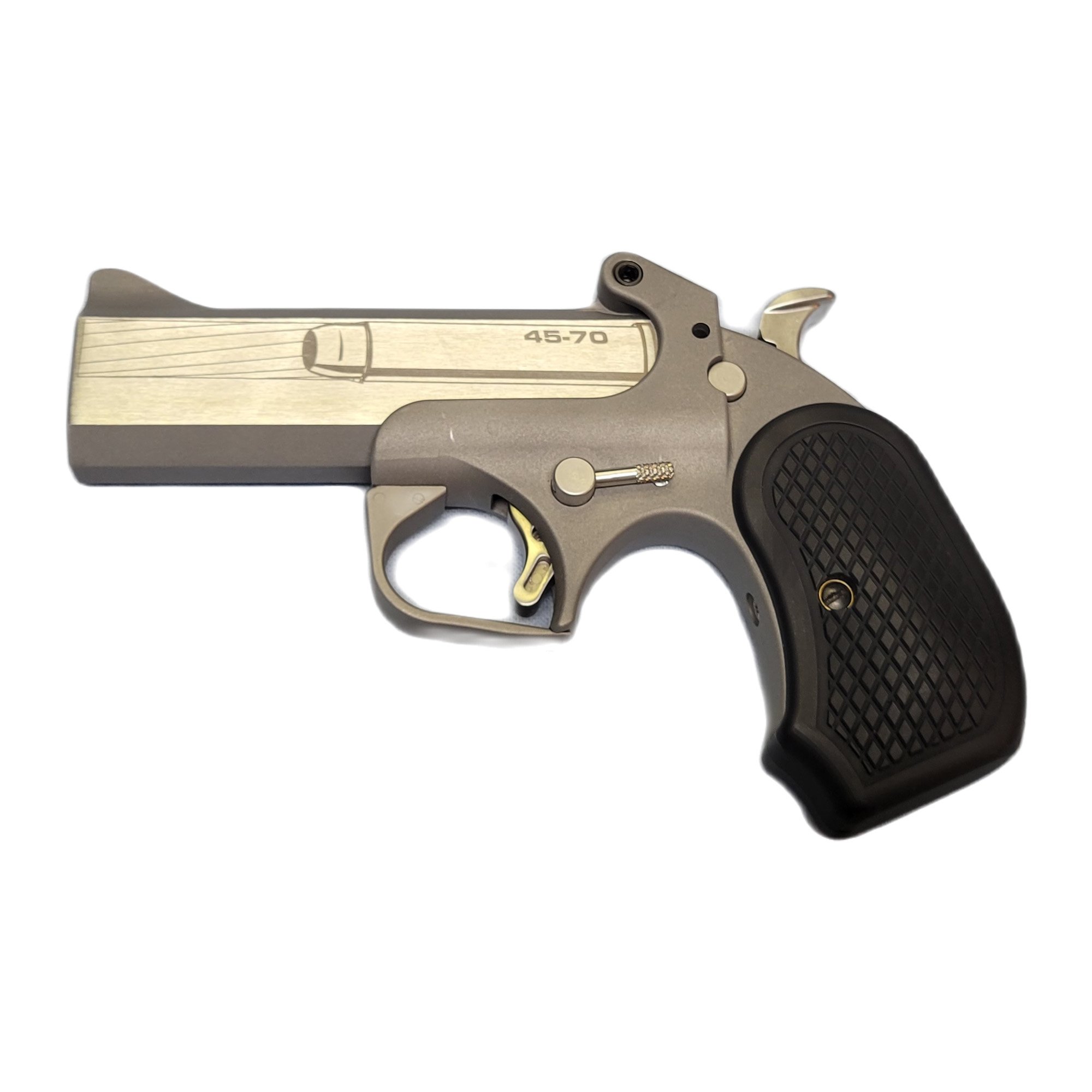 Bond Arms Cyclops .45-70 Government Derringer Handguns, 4.25" Barrel, Silver - BACY4570 - Bond Arms