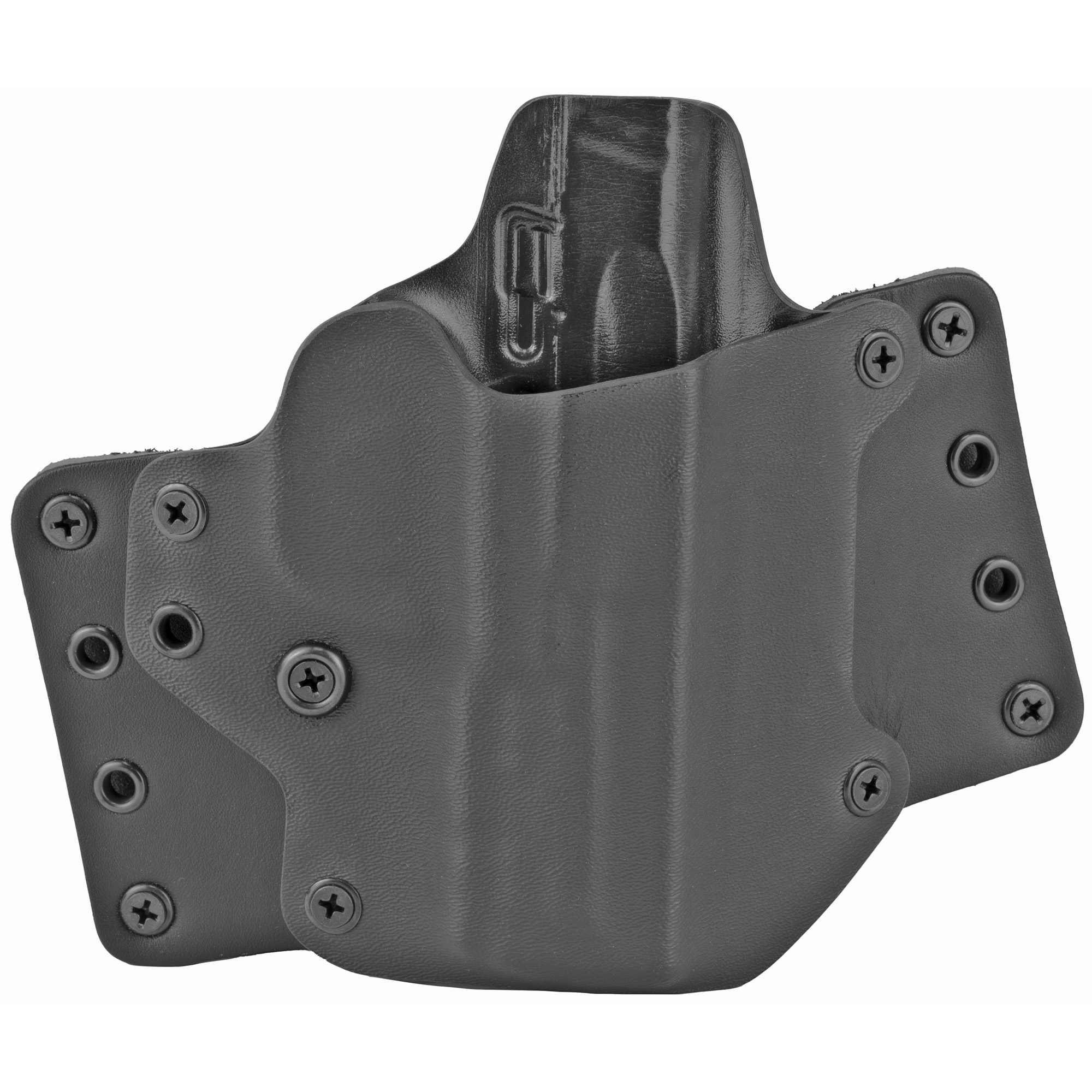 Black Point Tactical Leather Wing OWB Right Hand Holster for M&P 9/40 Compact M2.0, Black - 105862 - Black Point Tactical