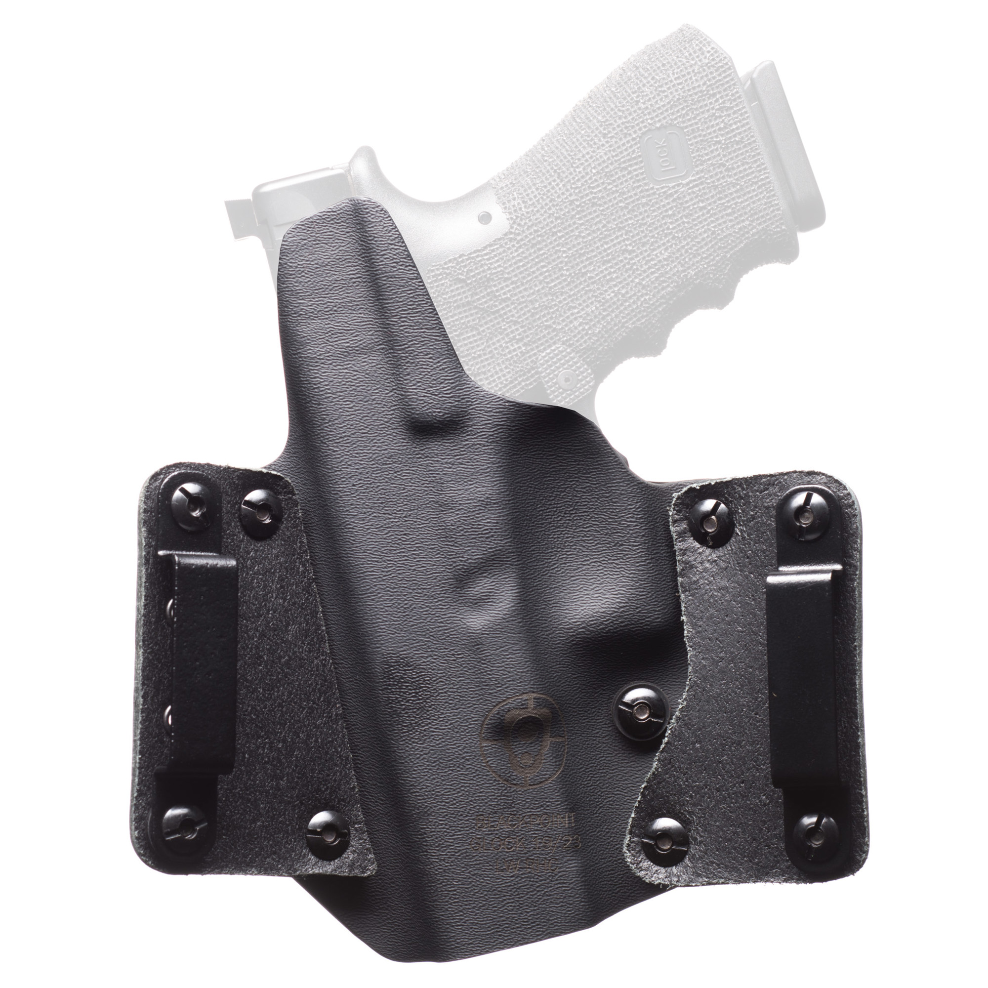 Black Point Tactical Leather Wing OWB Right Hand Holster for Sig 320 XTEN, Black - 155520