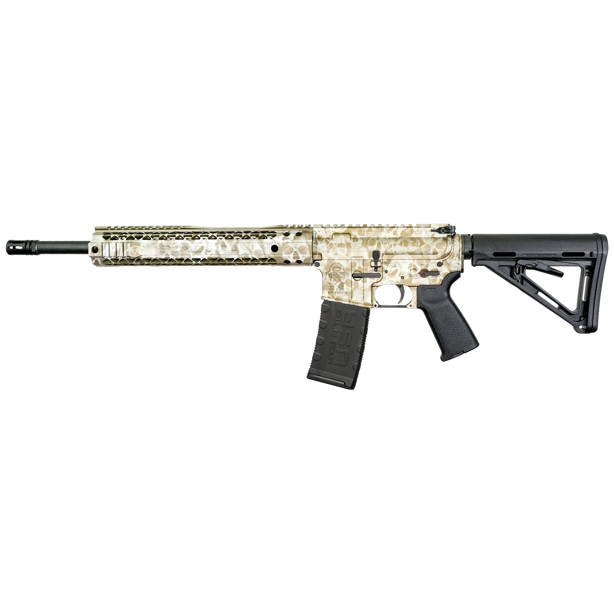 Black Rain Ordnance .223 Remington AR Rifle with 16" Barrel, Black, Green - BROCRYPTGRN - Black Rain Ordnance