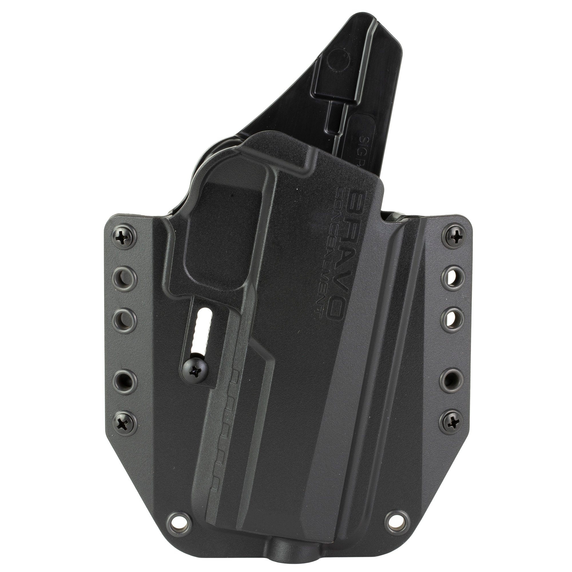 Bravo Concealment Right Hand OWB Concealment Holster for Sig Sauer P320 FS, Black - BC101009