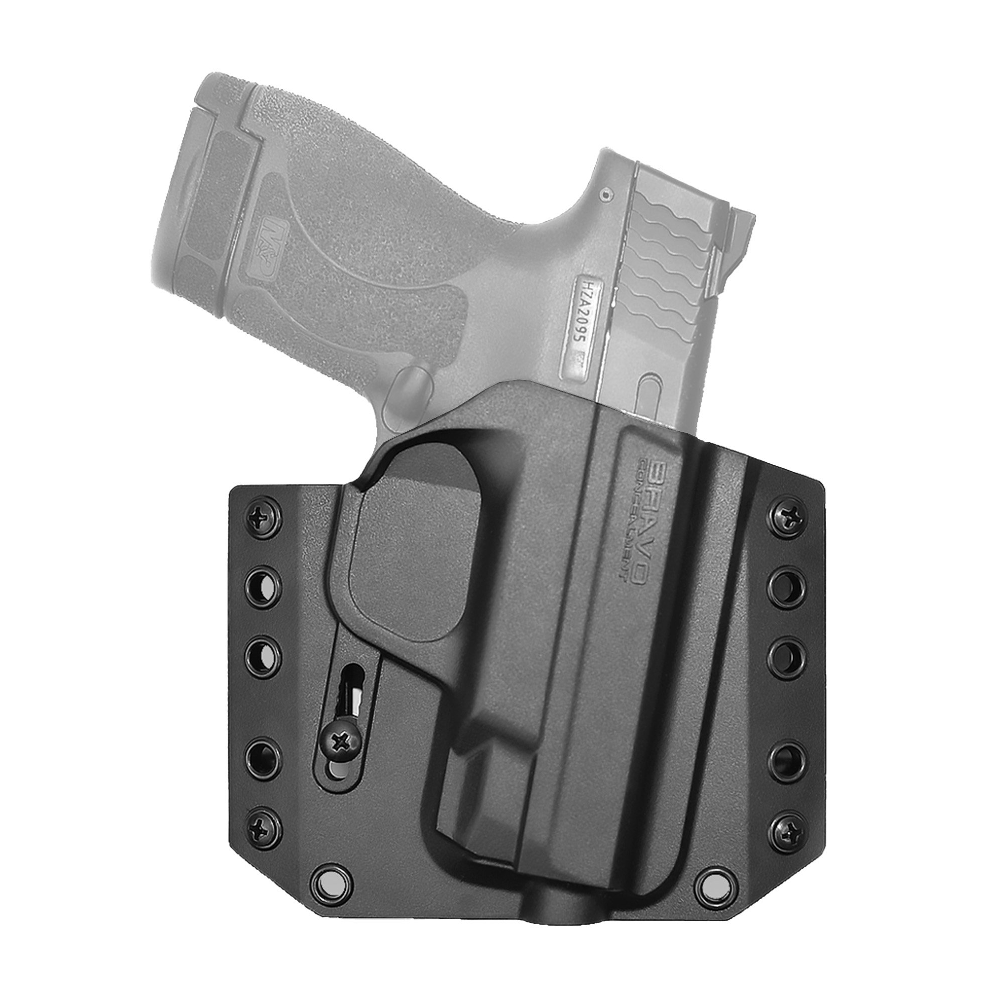 Bravo Concealment Right Hand OWB Concealment Holster for S&W M&P Shield 9/40, Black - BC101012 - Bravo Concealment