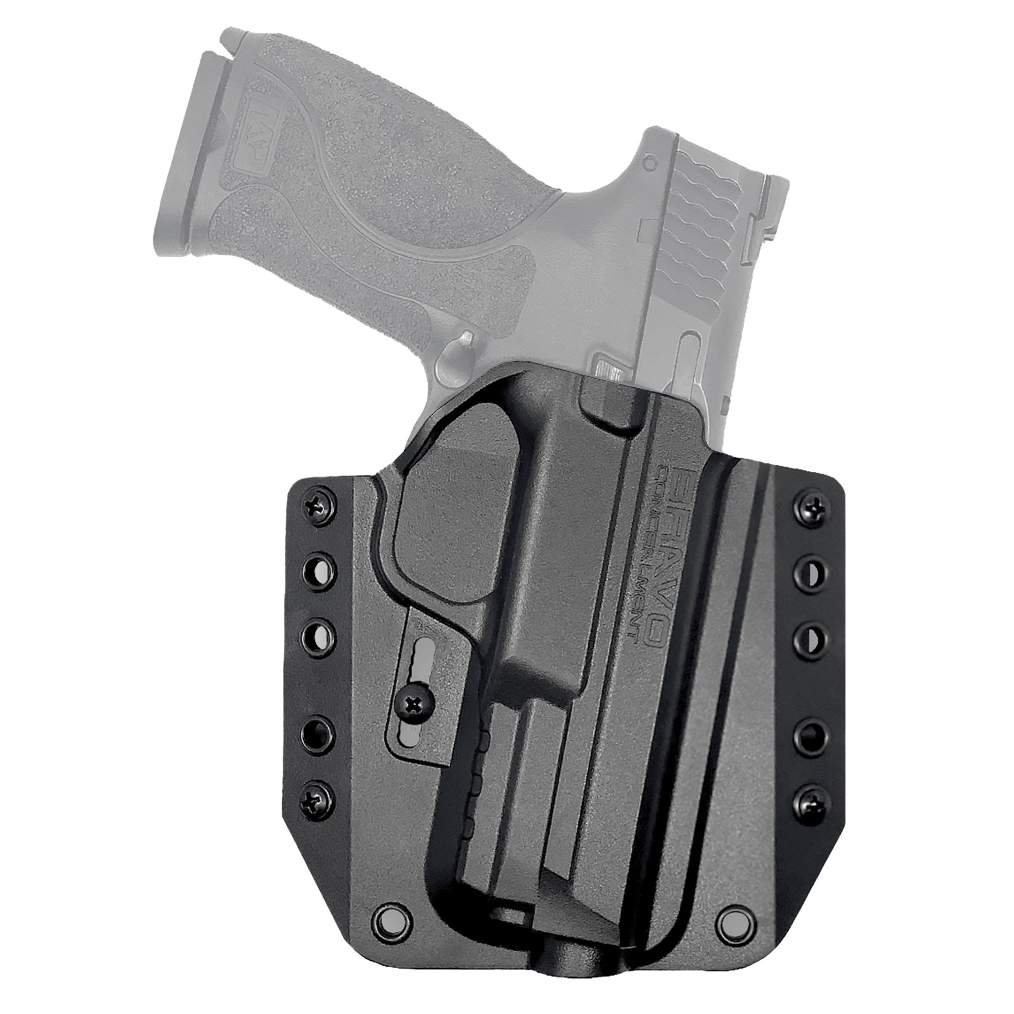 Bravo Concealment Right Hand OWB Concealment Holster for S&W M&P 9/40 Compact, Black - BC101014