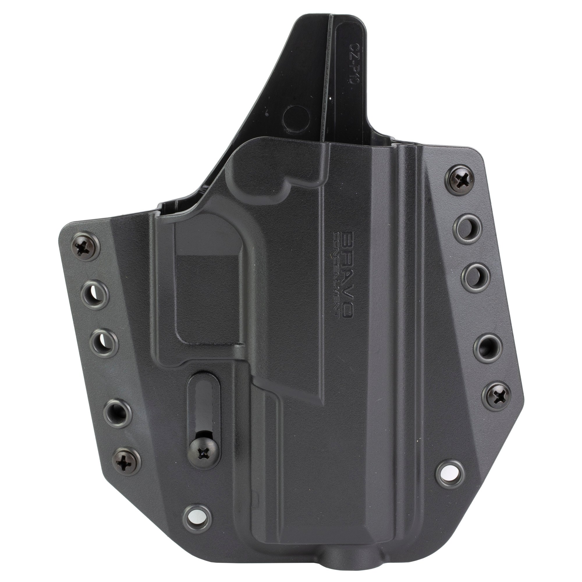 Bravo Concealment Right Hand OWB Concealment Holster for CZ P10C, Black - BC101024