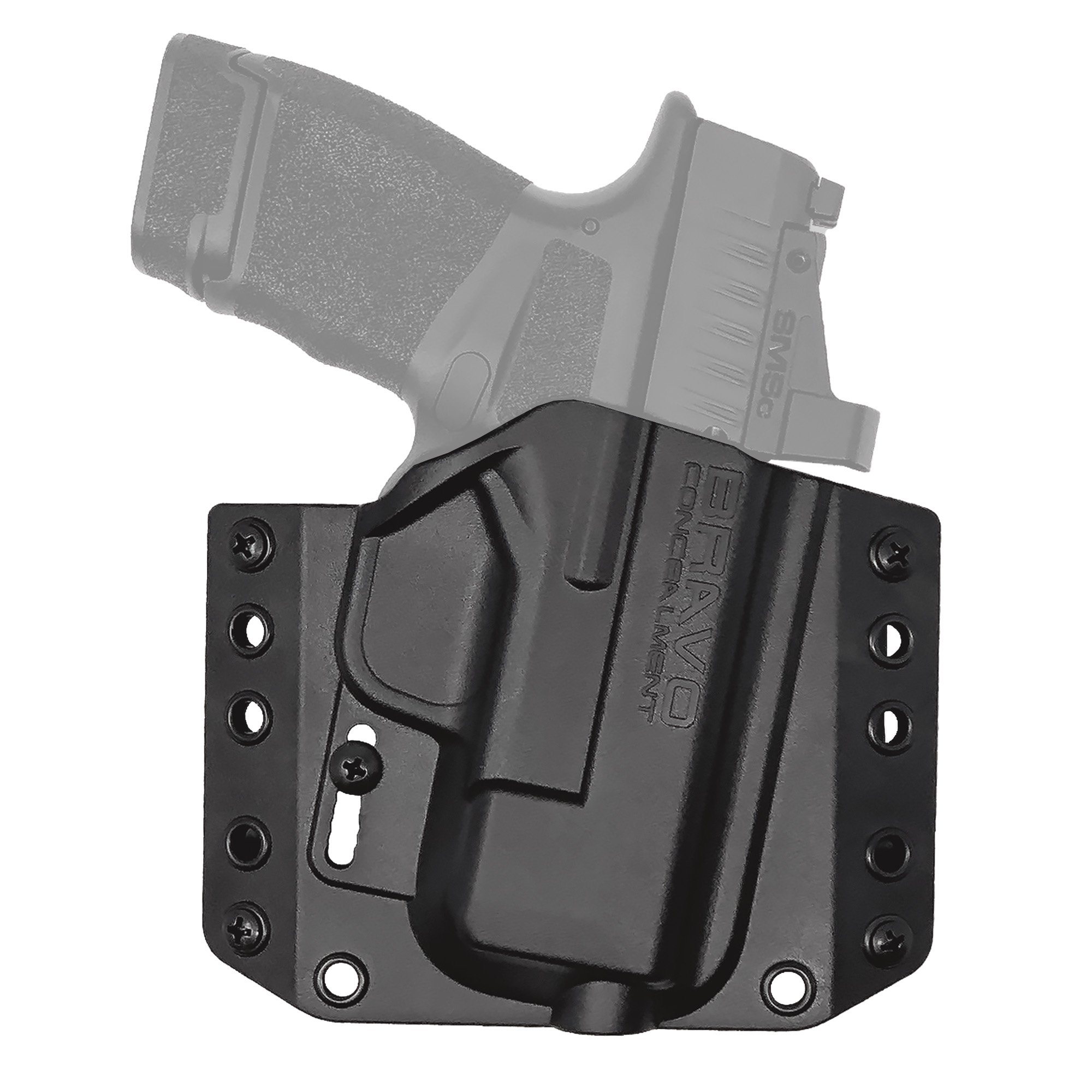 Bravo Concealment Right Hand OWB Concealment Holster for Springfield Hellcat, Black - BC101026 - Bravo Concealment