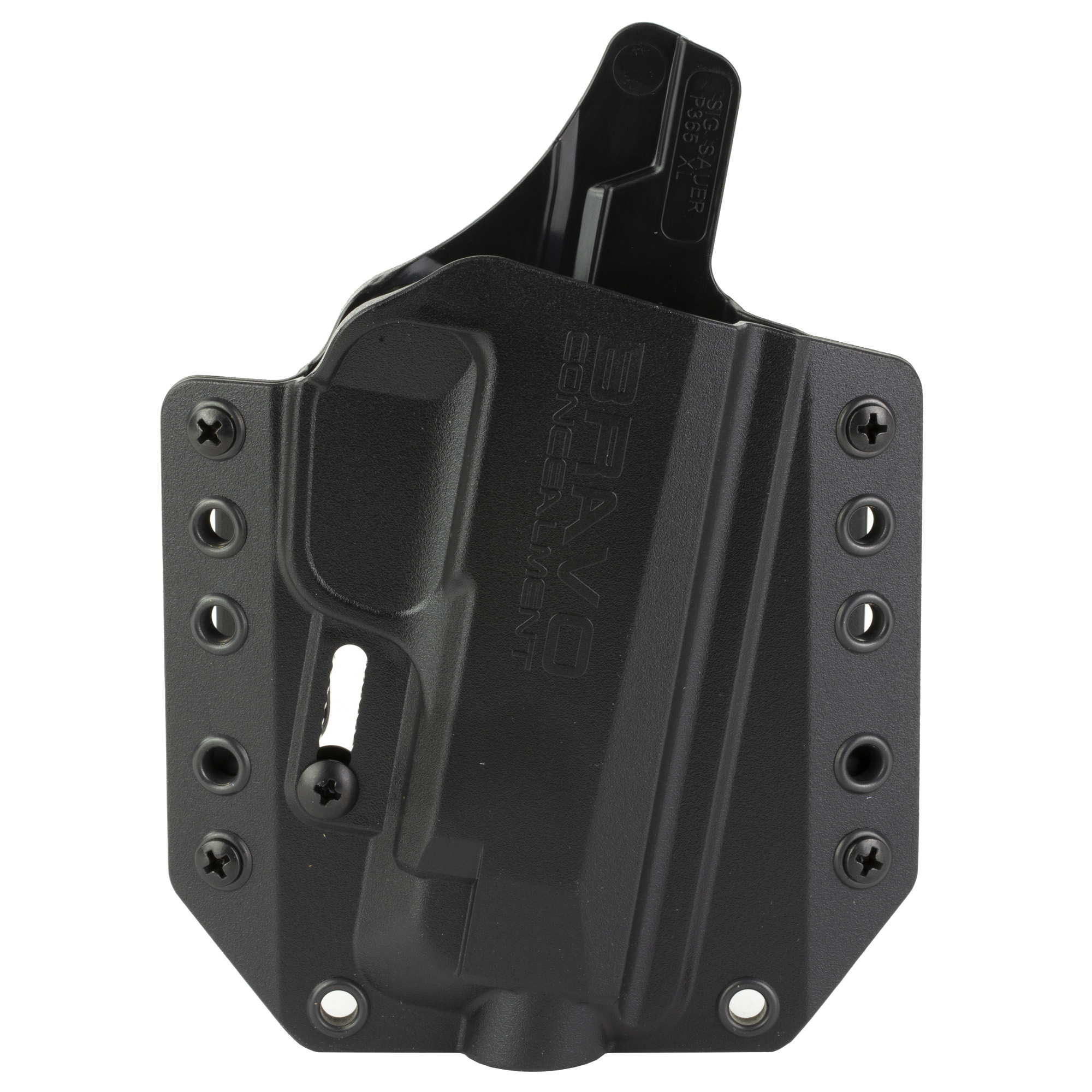 Bravo Concealment Right Hand OWB Concealment Holster for Sig P365XL, Black - BC101027 - Bravo Concealment