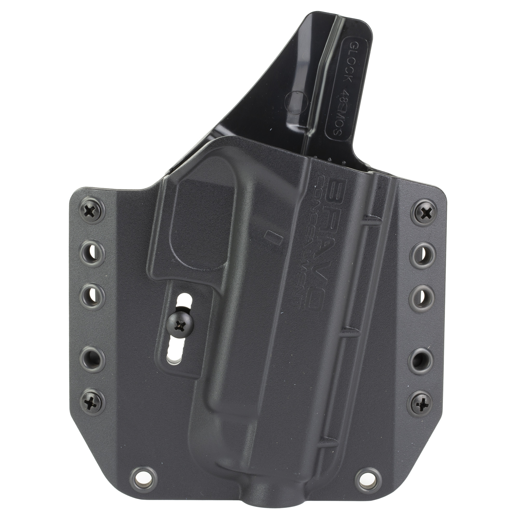 Bravo Concealment Right Hand OWB Concealment Holster for Glk 48 MOS, Black - BC101029 - Bravo Concealment