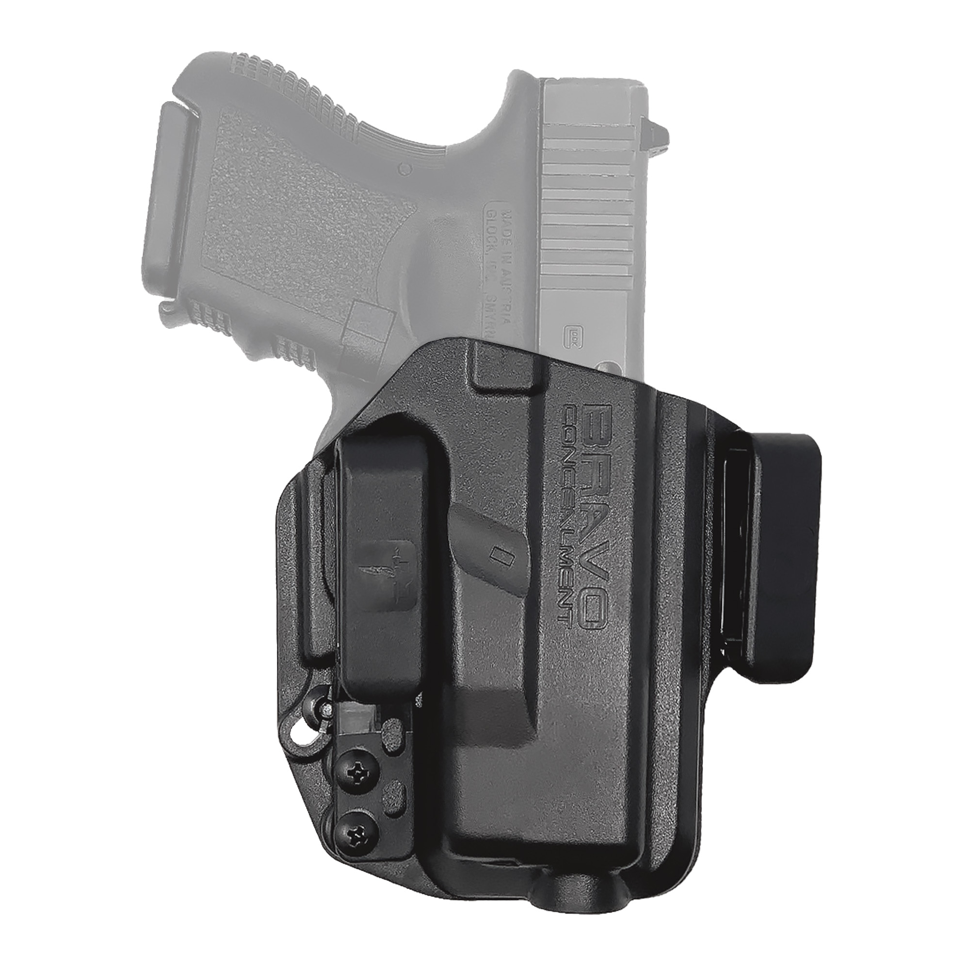 Bravo Concealment Right Hand IWB Concealment Holster for Glock 26, Black - BC201003 - Bravo Concealment