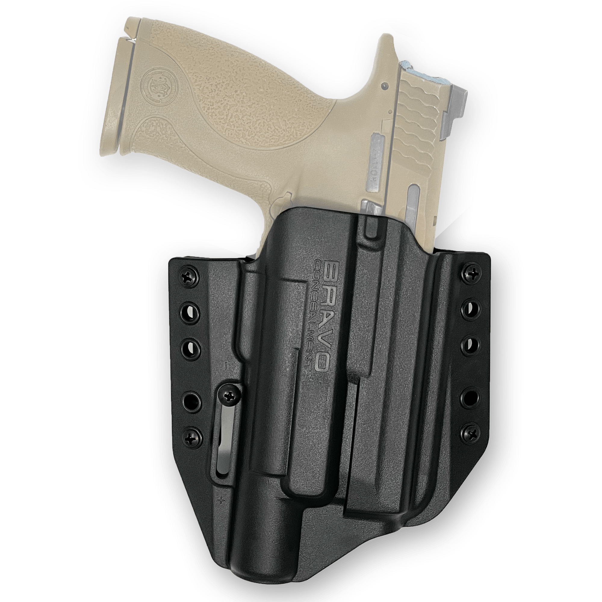 Bravo Concealment Right Hand OWB Concealment Holster for S&W M&P 9/40 Compact, Black - BC301008 - Bravo Concealment