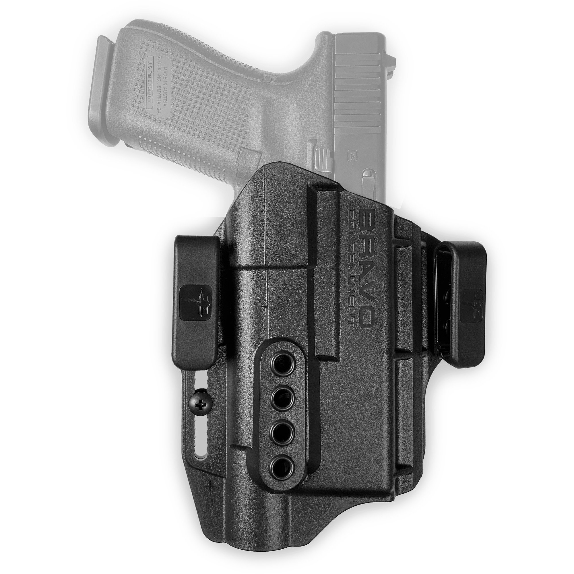 Bravo Concealment Right Hand IWB Concealment Holster for Glk 19, Black - BC401005 - Bravo Concealment