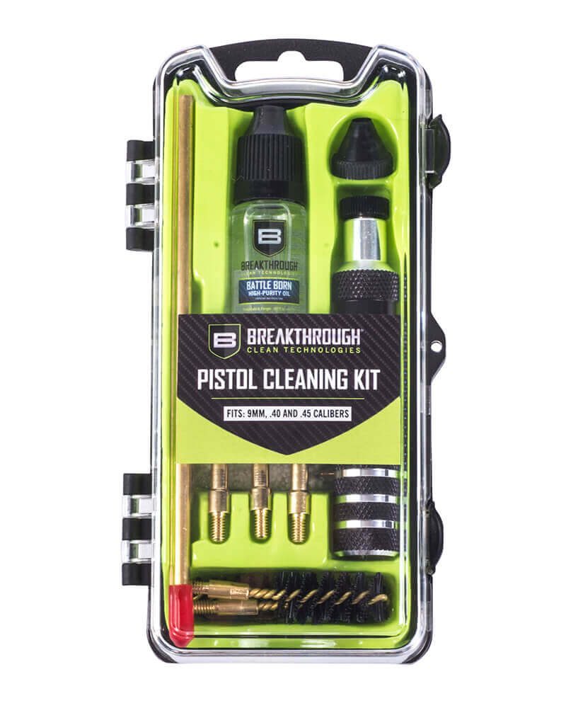 Breakthrough Clean Technologies Vision Series Pistol Cleaning Kit, 9mm/.40/.45 Cal - BT-CCC-P