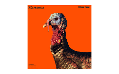 Caldwell Adhesive Orange Peel Turkey Target, 12", Orange/Black, 5-Pack 1175518 - Caldwell
