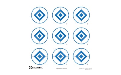 Caldwell Diamond Target, 16", Blue, 10-Pack 1175519 - Caldwell