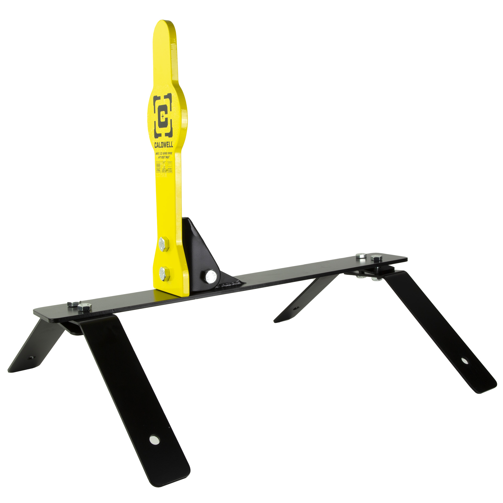 Caldwell AR500, 33% Pepper Popper, Steel Target, Yellow - 1178560 - Caldwell
