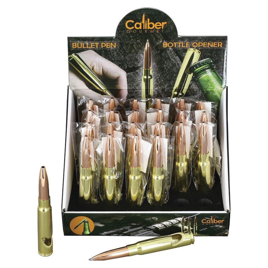 Caliber Gourmet Bullet Pen and Bottle Opener