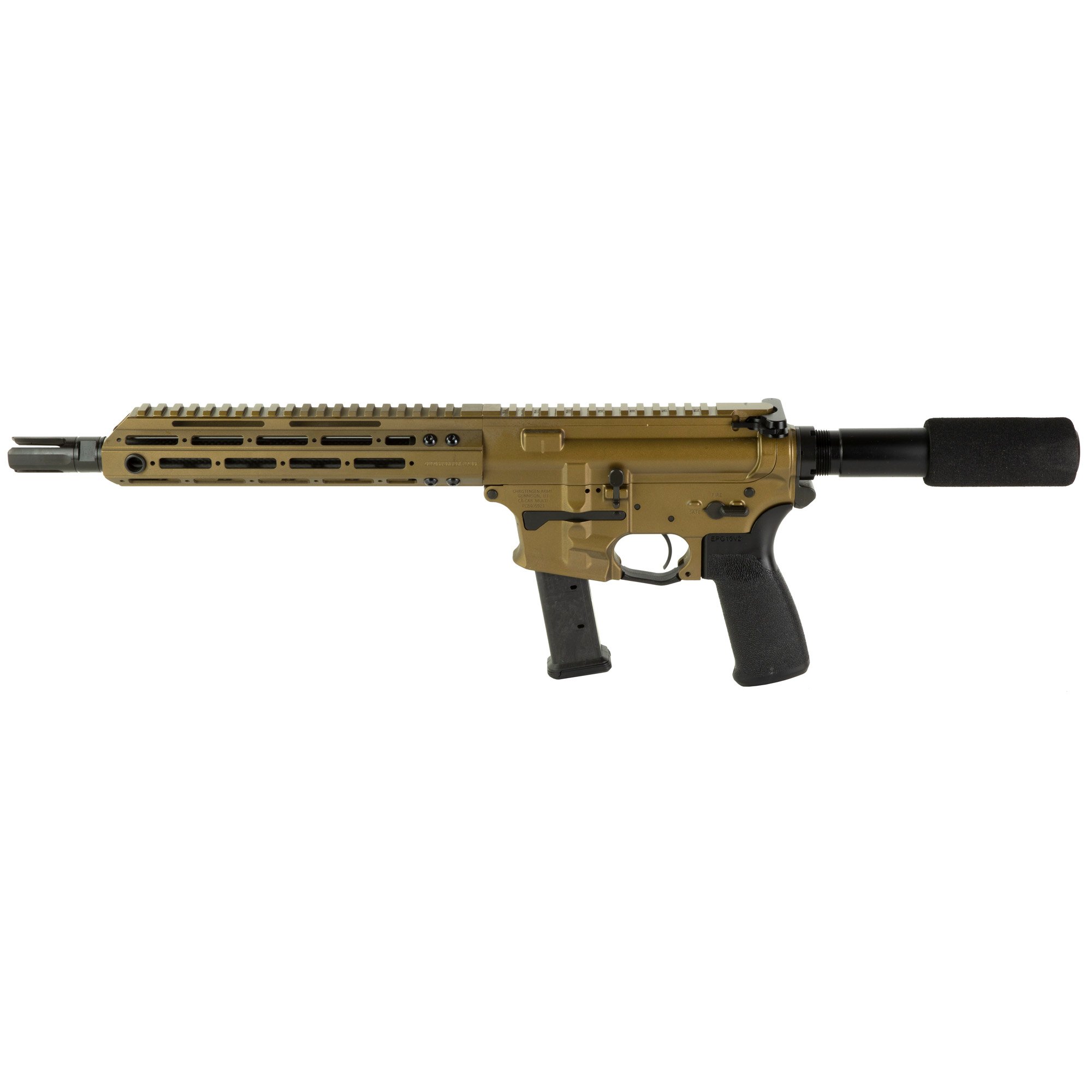 Christensen Arms 9mm AR Pistol with 10.5" Barrel, Bronze - 8011103401 - Christensen Arms