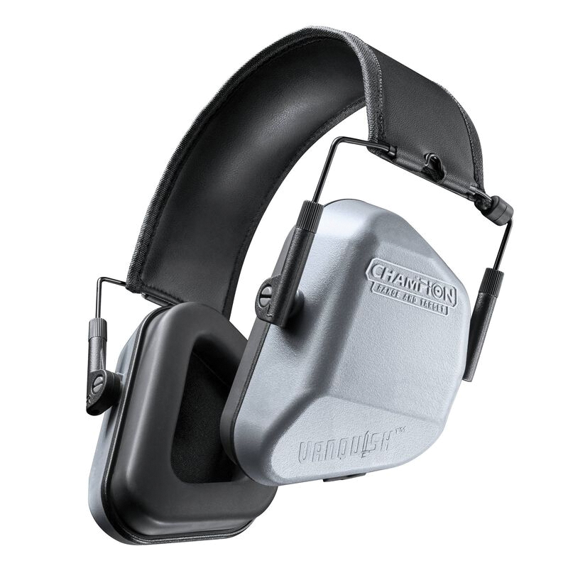 Champion Vanquish 24 dB Passive Earmuffs, Gray - Champion