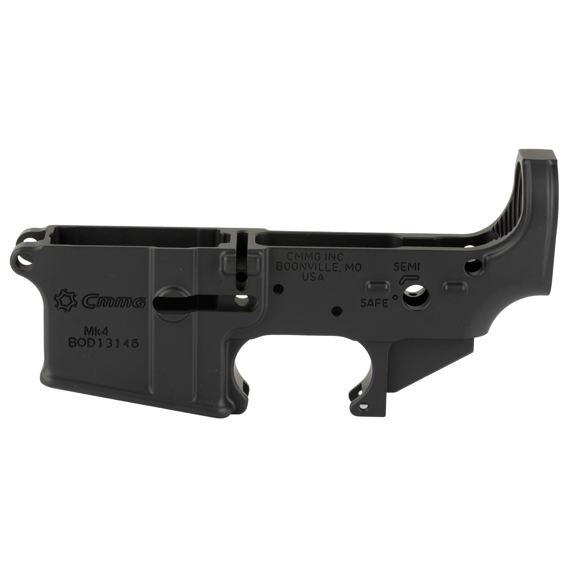 CMMG MK4 .223 Remington AR Lower, Black - 55CA102AB - Cmmg