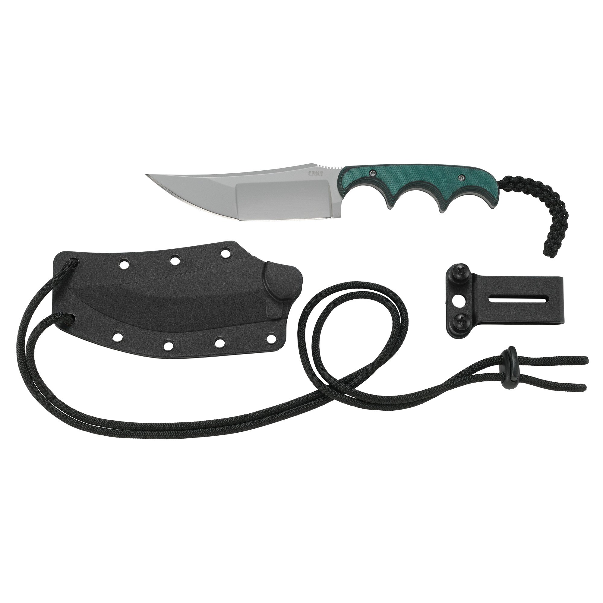 CRKT Minimalist Katana 3.56" Fixed Blade Knife, Silver - 2394 - Crkt