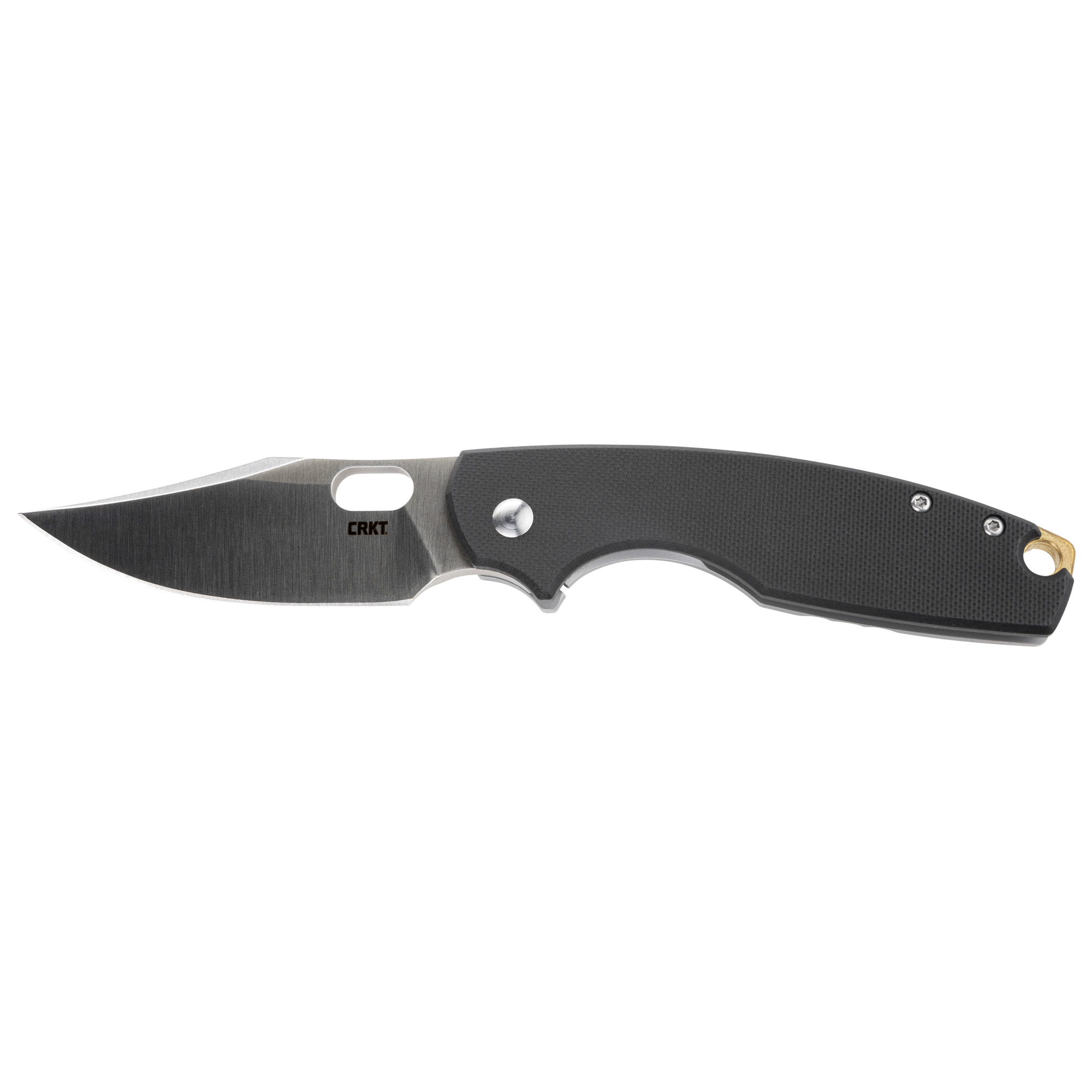 CRKT Pilar IV Folding Knife Silver Plain 3.09" 5321 Satin D2