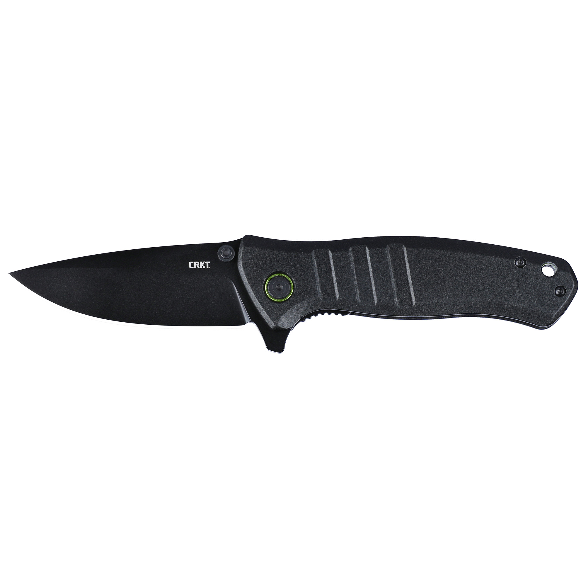 CRKT Dextro Folding Knife Black Plain 3.18" 6295 Titanium Nitride D2 - Crkt