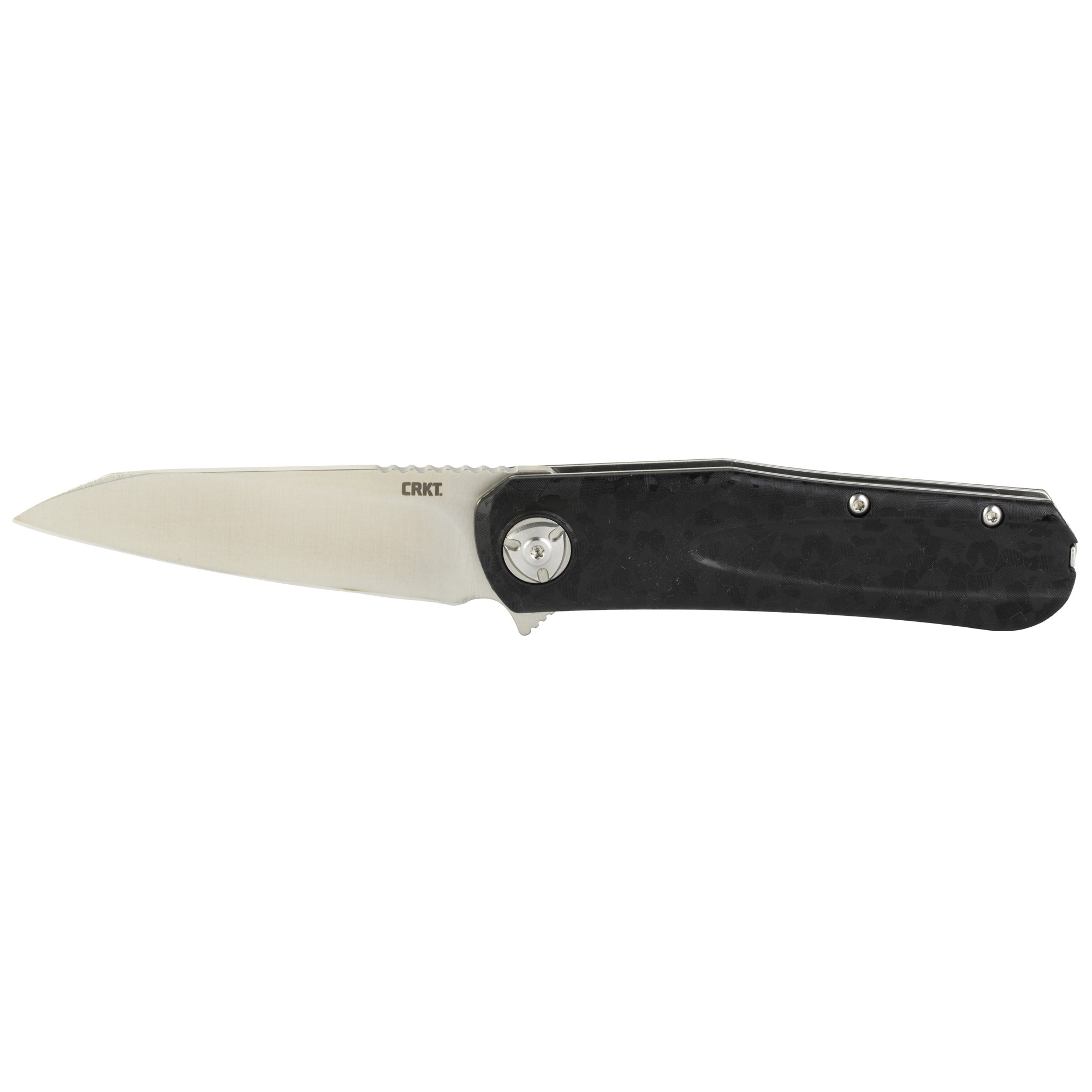 CRKT Mah-Hawk Folding Knife/Assisted Silver Plain 3.19" 6535 D2