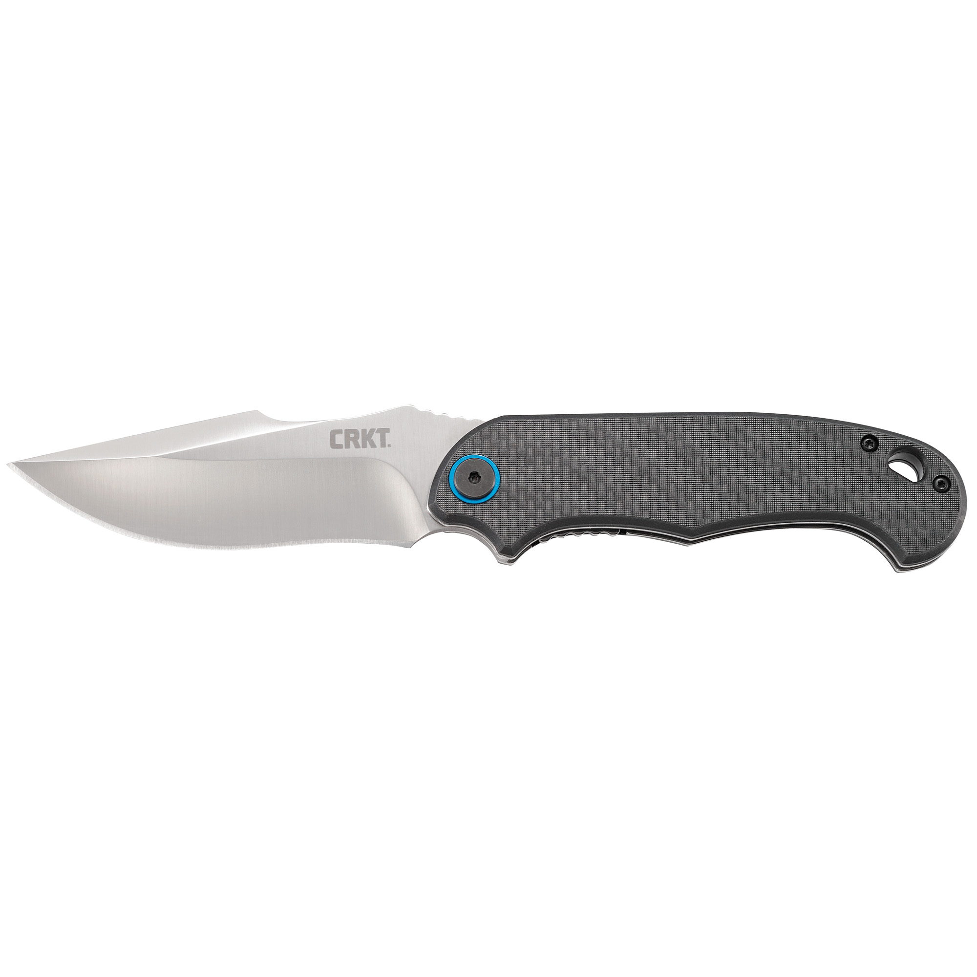 CRKT PSD Silver Plain Drop Point 3.63" 7920 Satin 1.4116 Stainless Steel - Crkt